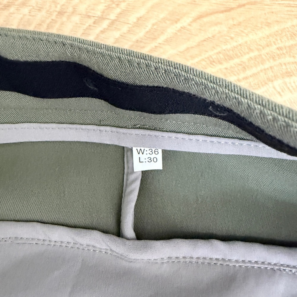 Ministry of Supply Kinetic Pants Mens 36x30 Olive Green Performance Stretch - Picture 4 of 6
